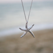 Rhinestone Starfish Necklace - Made for Freedom
