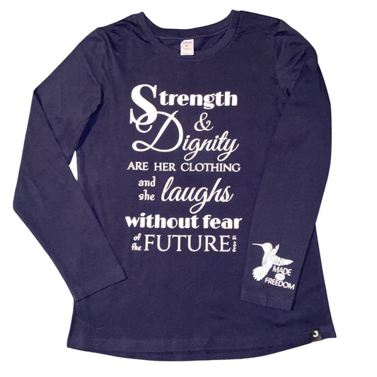 Organic Cotton Strength & Dignity Ladies Tee