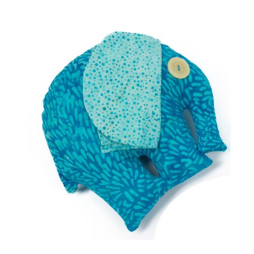 Tooth Gift Card Holder Pillow Elephant Aqua Splash