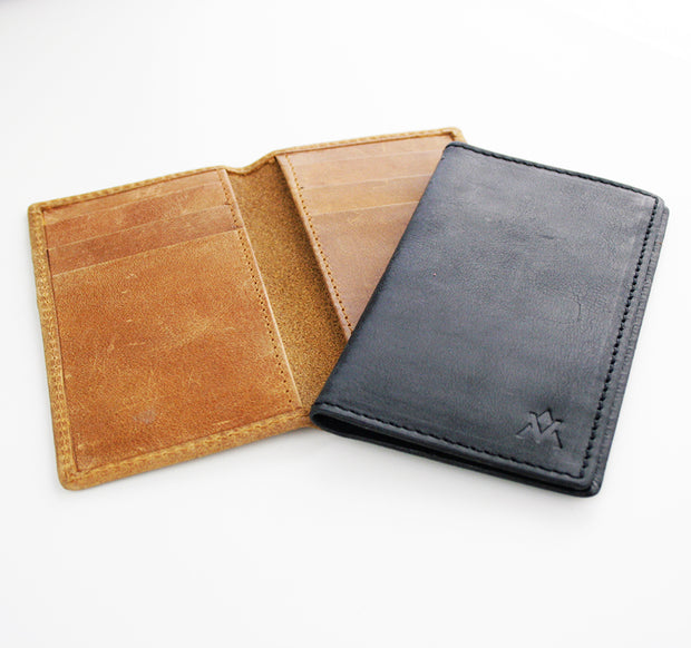 Vertical Leather Wallet - Made for Freedom