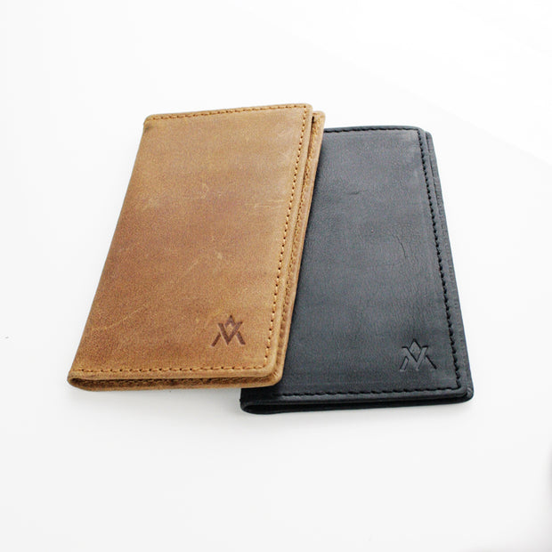 Vertical Leather Wallet - Made for Freedom