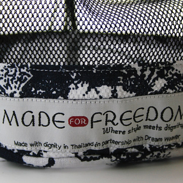 Mesh and Cotton Bottom Volleyball Bag - Made for Freedom