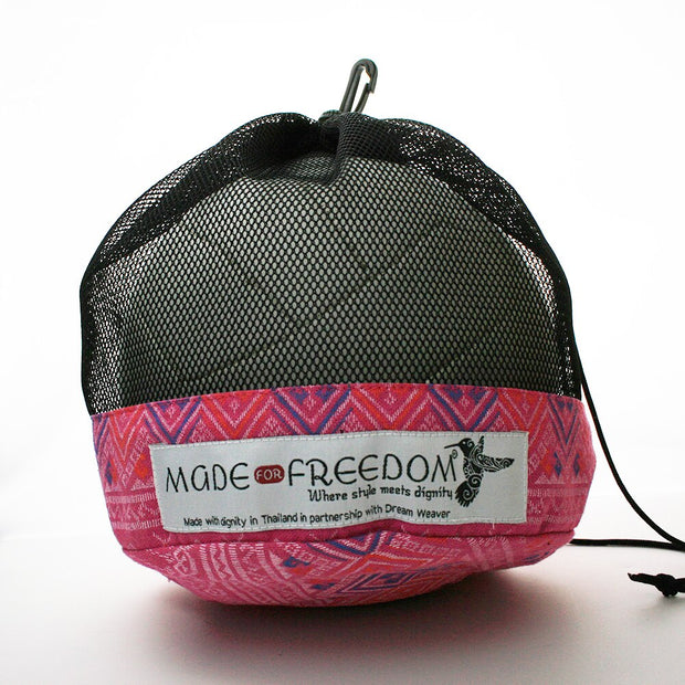 Mesh and Cotton Bottom Volleyball Bag - Made for Freedom