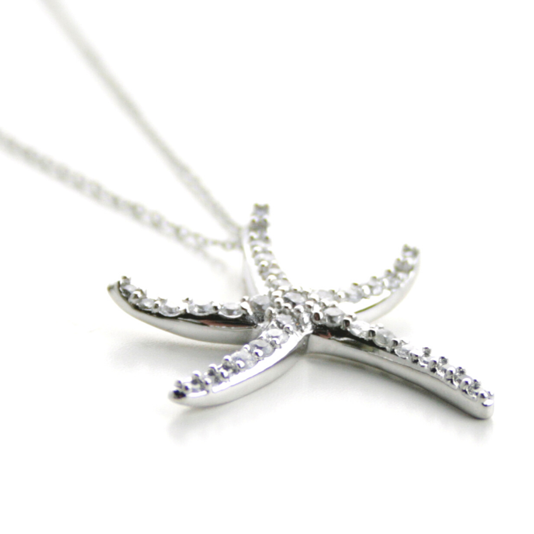 Rhinestone Starfish Necklace