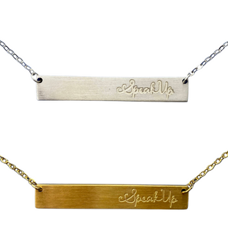 Speak Up Bar Necklace