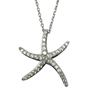 Rhinestone Starfish Necklace