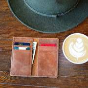 Vertical Leather Wallet - Made for Freedom